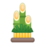 pine decoration Emoji on Android, Google