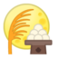 moon viewing ceremony Emoji on Android, Google