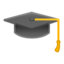 graduation cap Emoji on Android, Google