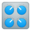 control knobs Emoji on Android, Google