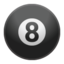 pool 8 ball Emoji on Android, Google