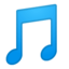 musical note Emoji on Android, Google