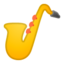 Emoji de saxofón en Android, Google