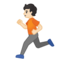 Emoji de persona corriendo en Android, Google