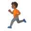 Emoji de persona corriendo en Android, Google