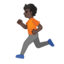Emoji de persona corriendo en Android, Google