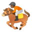 horse racing Emoji on Android, Google