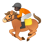 horse racing Emoji on Android, Google