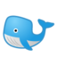 Emoji de ballena en Android, Google