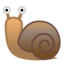 snail Emoji on Android, Google