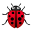 lady beetle Emoji on Android, Google