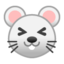 mouse face Emoji on Android, Google