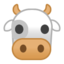 Emoji de cara de vaca en Android, Google