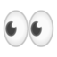 Emoji de ojos en Android, Google