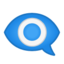 eye in speech bubble Emoji on Android, Google