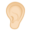 ear Emoji on Android, Google