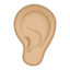 ear Emoji on Android, Google