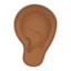 ear Emoji on Android, Google