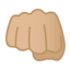 oncoming fist Emoji on Android, Google