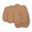 oncoming fist Emoji on Android, Google