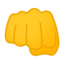 oncoming fist Emoji on Android, Google