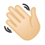 Emoji de agitando la mano en Android, Google