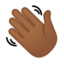 Emoji de agitando la mano en Android, Google