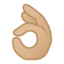 Emoji de mano con gesto de ok en Android, Google