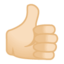 thumbs up Emoji on Android, Google