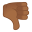 thumbs down Emoji on Android, Google