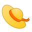 Emoji de sombrero de mujer en Android, Google