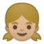 Emoji de niña en Android, Google