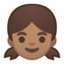 girl Emoji on Android, Google