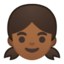 Emoji de niña en Android, Google