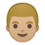 man Emoji on Android, Google