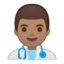 man health worker Emoji on Android, Google