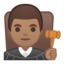 man judge Emoji on Android, Google