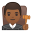 man judge Emoji on Android, Google