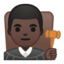 man judge Emoji on Android, Google