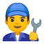 Emoji de hombre mecánico en Android, Google