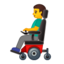 Emoji de hombre en silla de ruedas motorizada en Android, Google