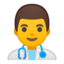 Emoji de médico en Android, Google