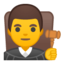 man judge Emoji on Android, Google