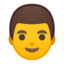 Emoji de hombre en Android, Google