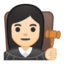 woman judge Emoji on Android, Google