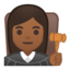 woman judge Emoji on Android, Google