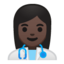 woman health worker Emoji on Android, Google