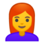 Emoji de mujer en Android, Google