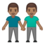 Emoji de hombres de la mano en Android, Google