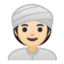 woman wearing turban Emoji on Android, Google